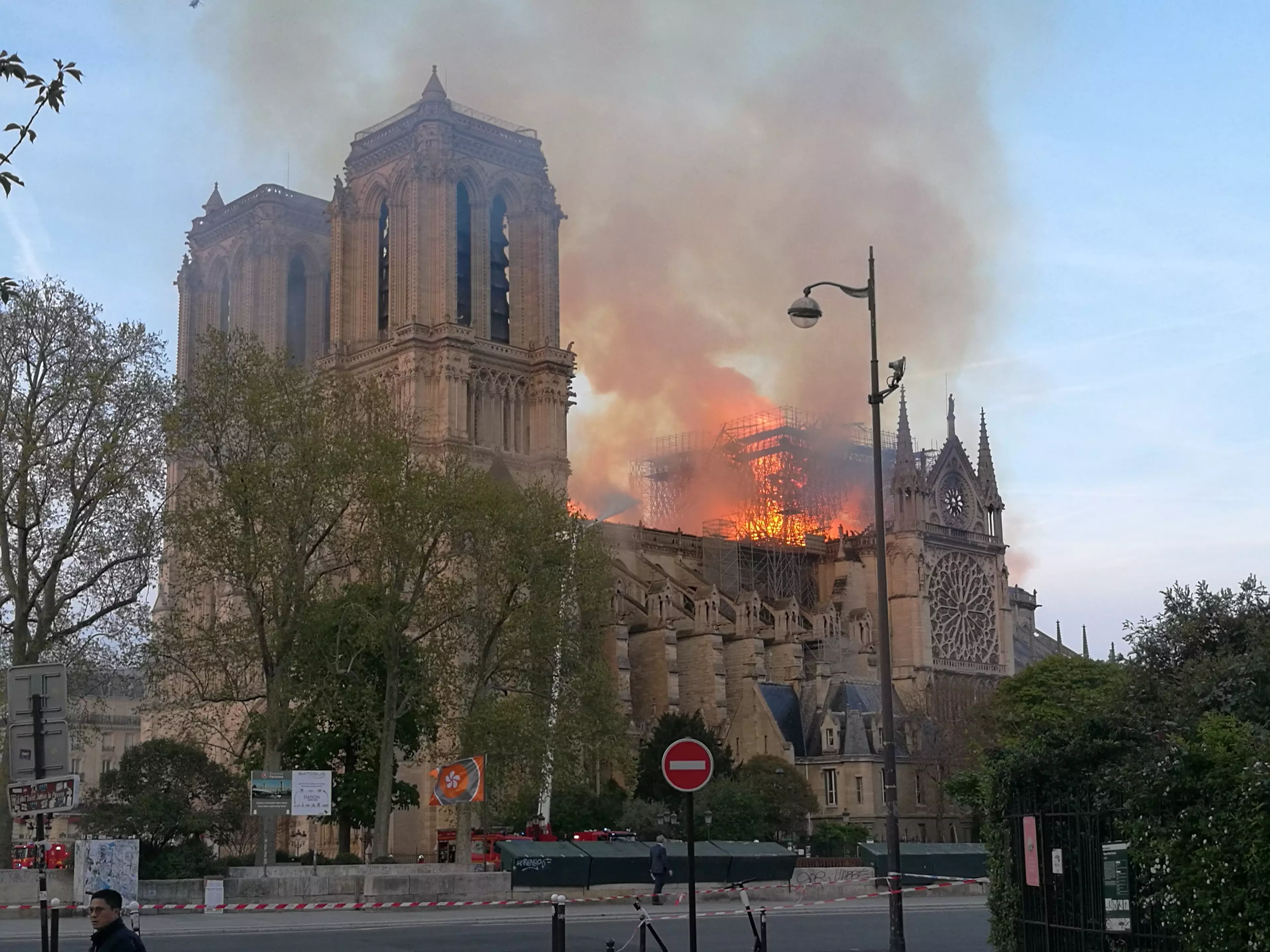 The devastating fire ripped through the iconic building last week.