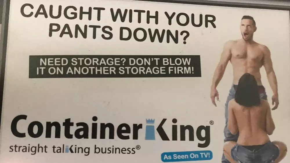 Storage Advert Slammed For 'Sexist' Depiction Of Woman Performing Sex Act