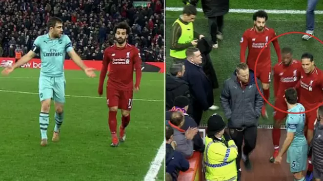 Van Dijk Reacted Like A True Liverpool Captain After Sokratis Confronted Mo Salah