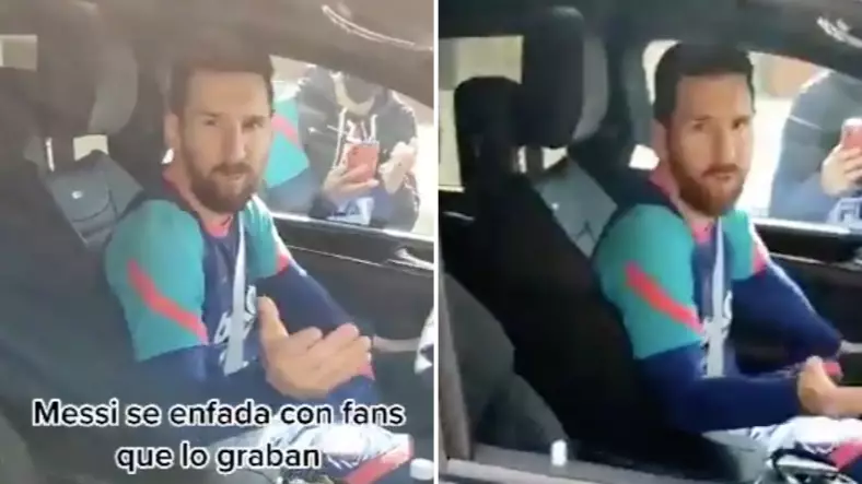 Lionel Messi Snaps At Barcelona Fans Who Were Filming Him Leaving Training