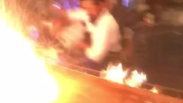 Chaos At Salt Bae's Restaurant As Four Tourists Are Set On Fire