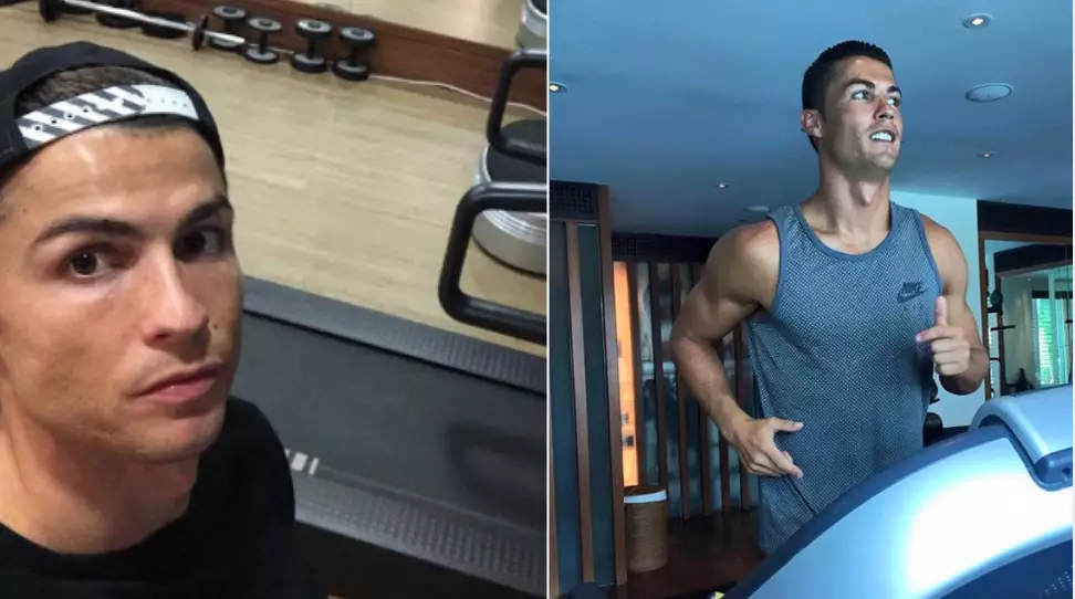 Cristiano Ronaldo Trains In The Gym At 2am After Champions League Away Games