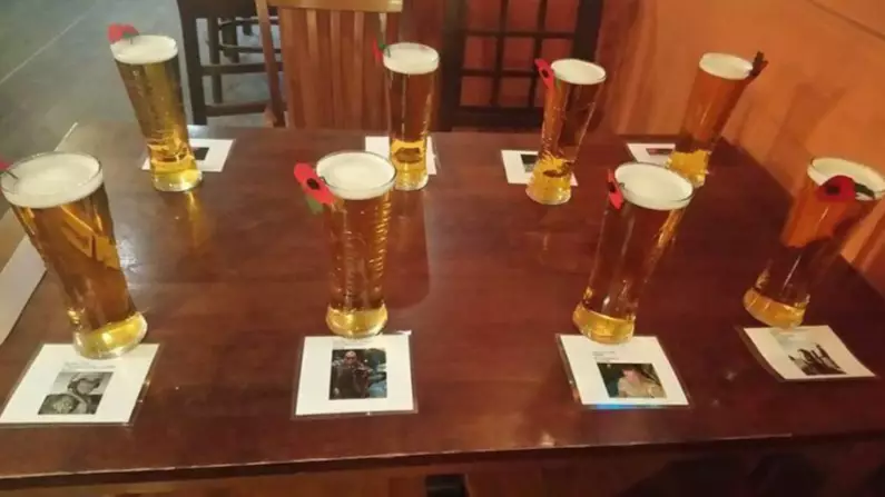 Soldier Buys Eight Pints For Fallen Comrades In Remembrance Day Tribute 