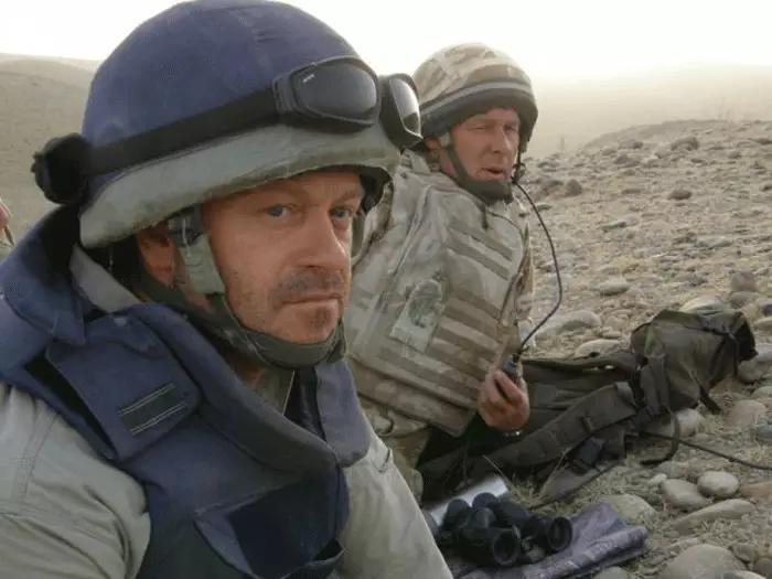 Ross Kemp filmed on the front line of Afghanistan (