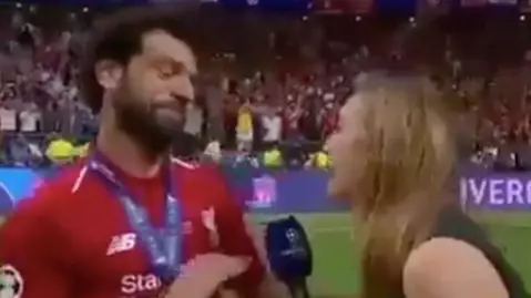 The Hilarious Moment Mo Salah Thought Female Reporter Was Trying To Kiss Him