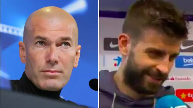 Zidane Says Real Won't Give Barcelona A Guard Of Honour, Pique Responds