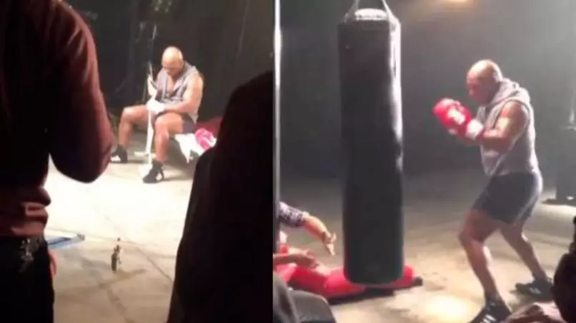 53-Year-Old Mike Tyson Still Looks Absolutely Terrifying On The Heavy Bag