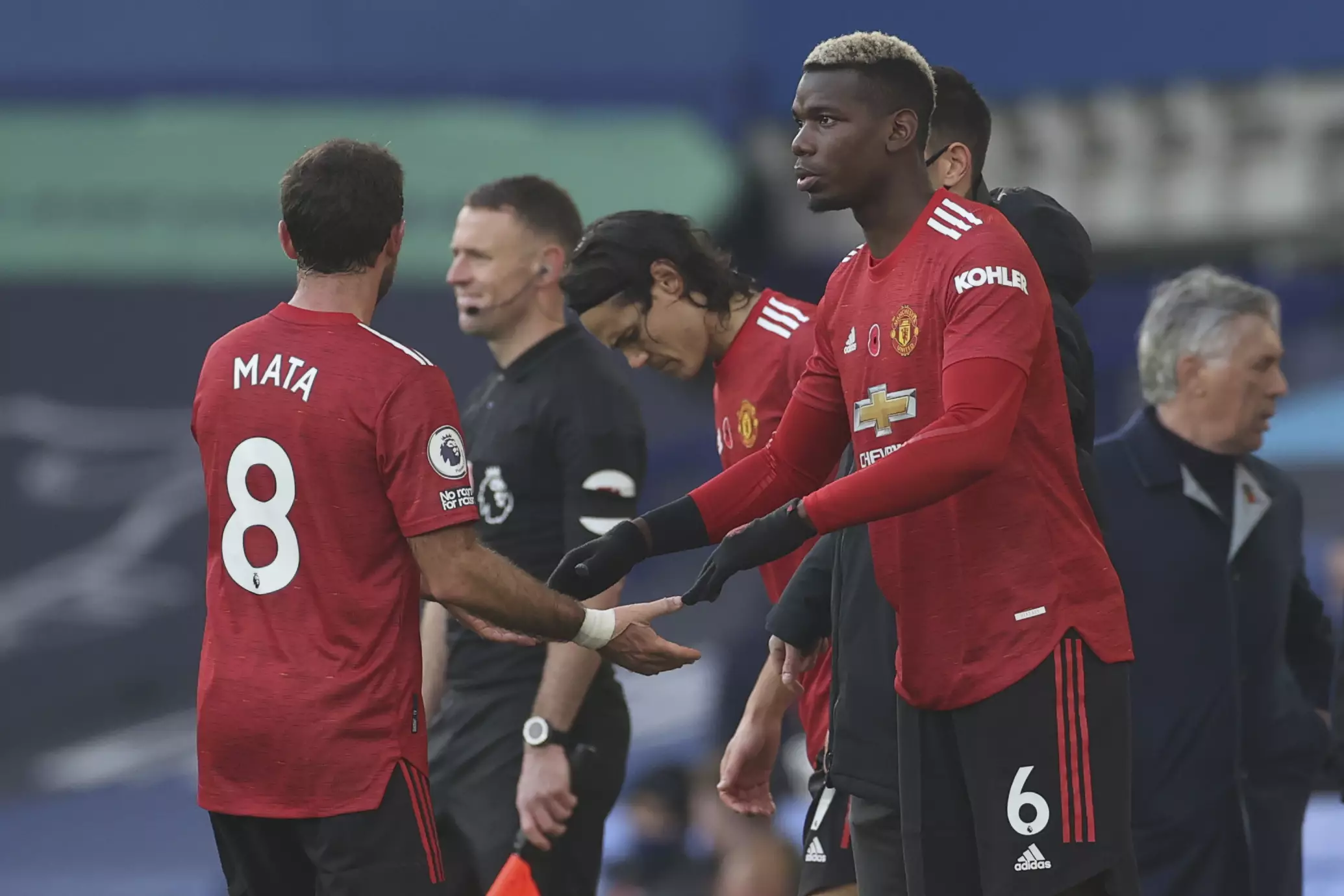 Pogba came on as a substitute against Everton. Image: PA Images