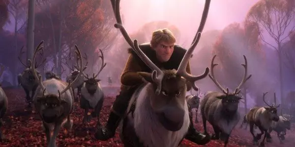 Kristoff sings an emotional ballad - 'Lost in the Woods' - about his love for Anna. (