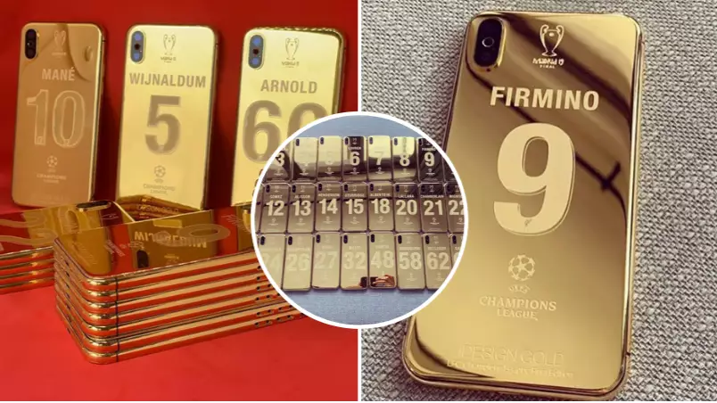 Liverpool Players Each Receive Insane Customised Champions League 24K Gold Plated iPhone X