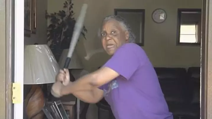 Grandma Fends Off Half-Naked 300lb Carjacker With Baseball Bat