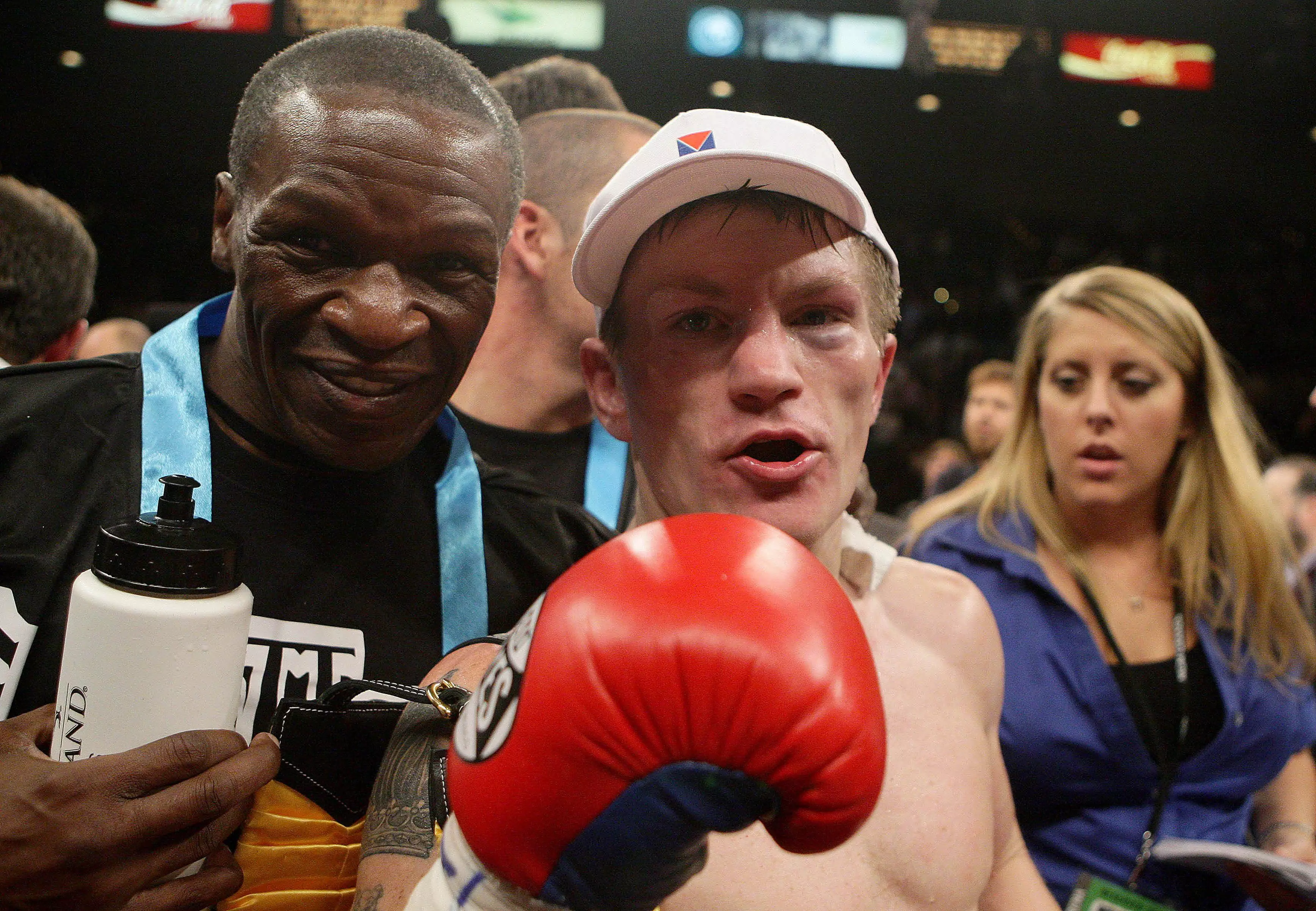 Floyd Mayweather Senior with Ricky Hatton (PA Images)