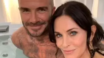 Fans Quick To Point Out What Courteney Cox's Hand Is Doing In David Beckham Selfie