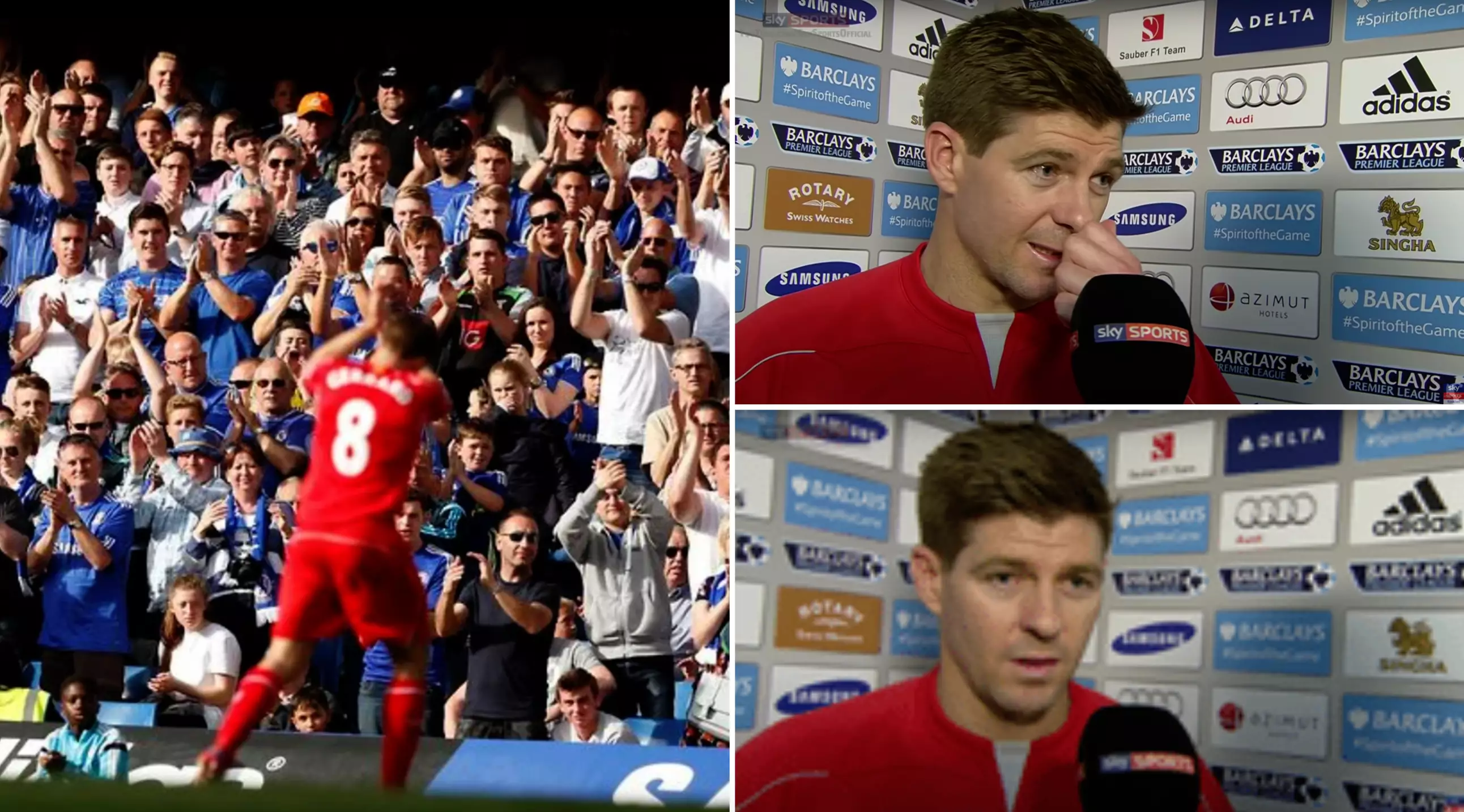 When Steven Gerrard Hit Out At Chelsea Fans After Getting A Standing Ovation In 2015