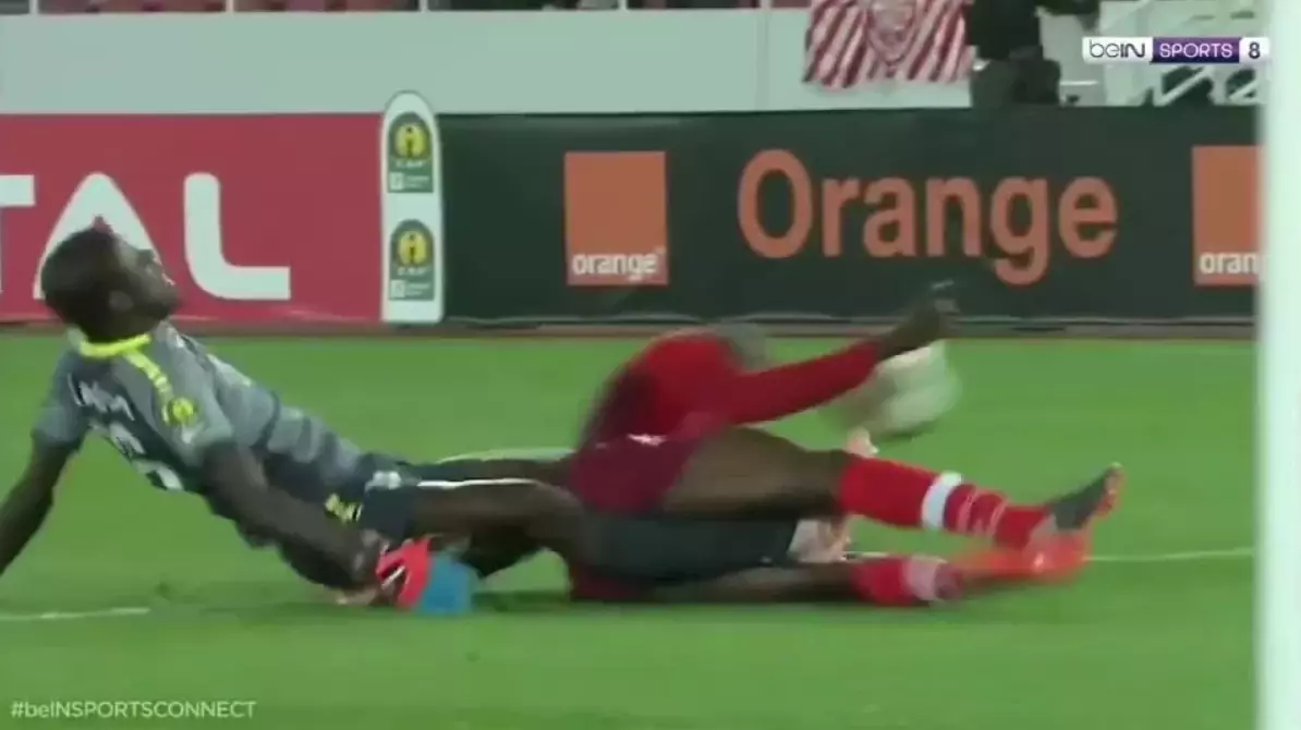 N'Diaye's painful collision.