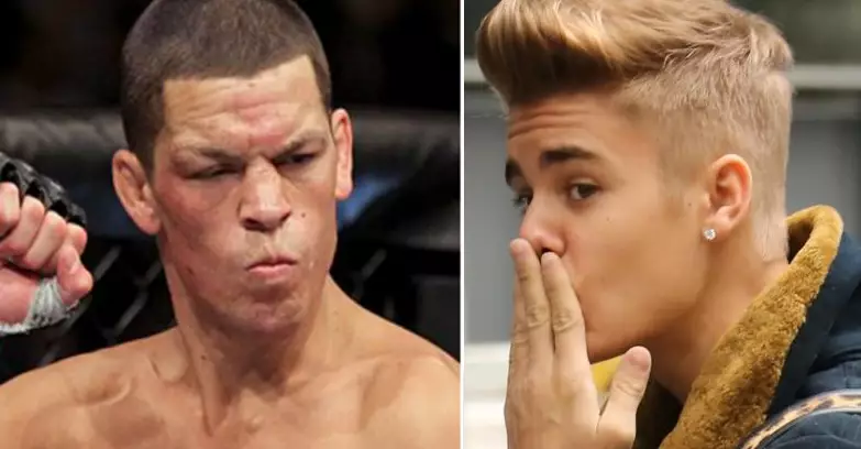 Nate Diaz Responds To Justin Bieber's Post In Greatest Way Possible