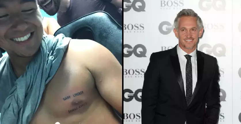 Guy Gets 'Gary Lineker Shags Crisps' Tattoo After Getting Pissed In Kavos