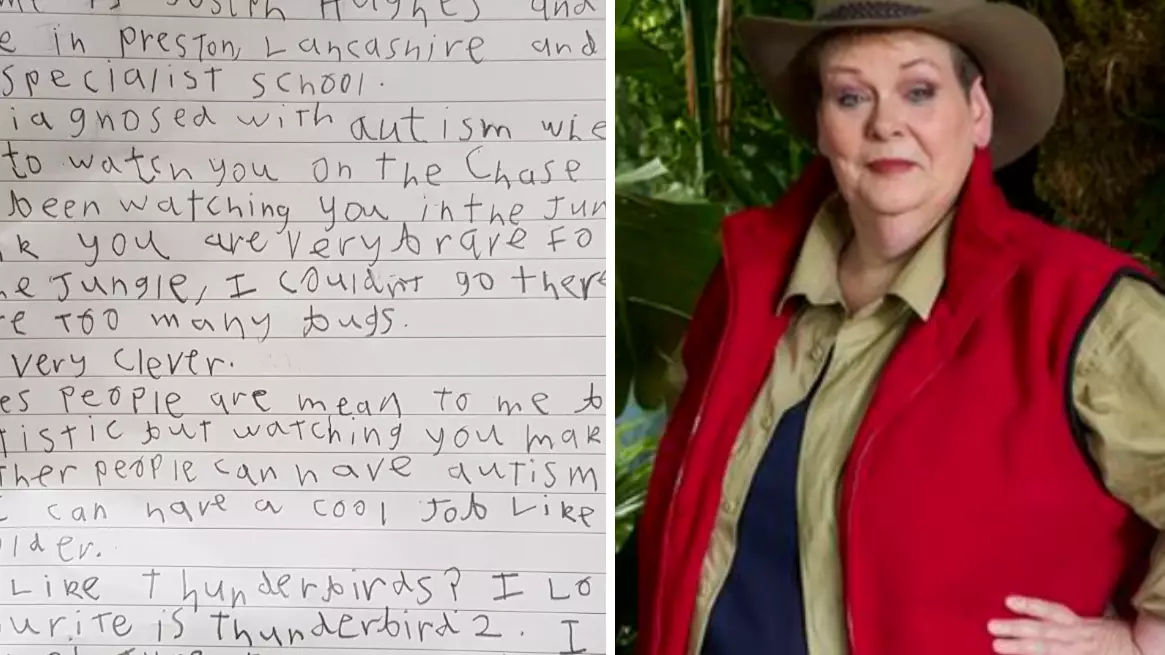 Little Boy With Autism's Heartwarming Open Letter To Anne Hegerty Goes Viral