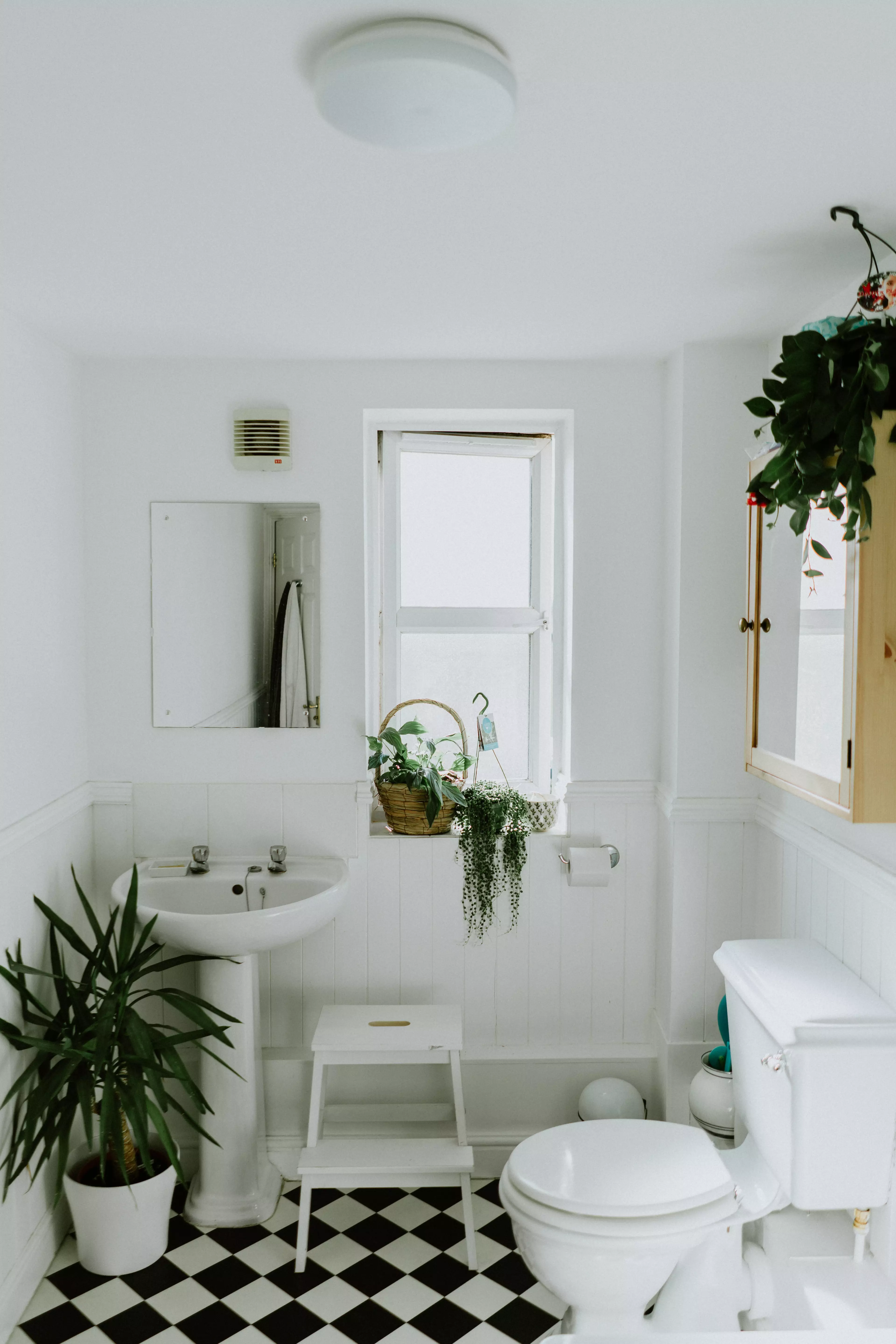 Goodbye splashes and stains, hello sparkling clean bathroom! (
