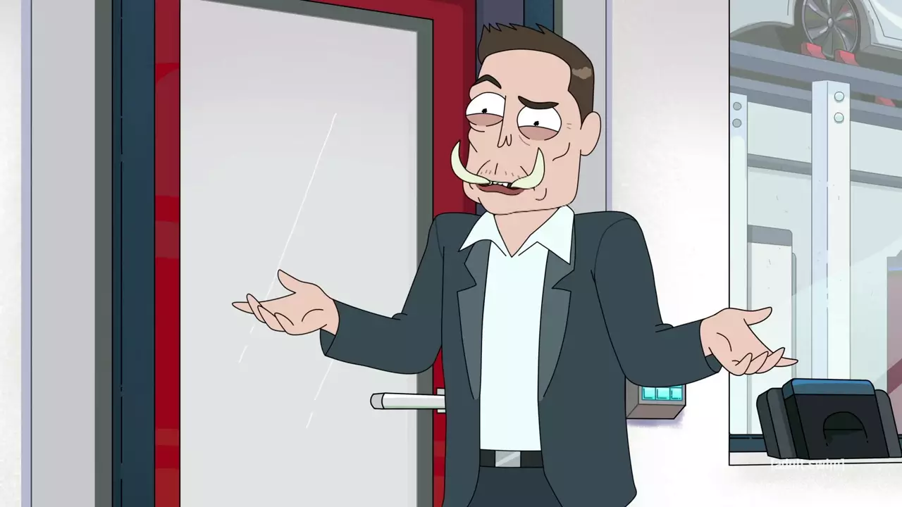 Elon Tusk, voiced by Elon Musk.