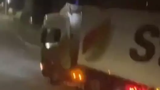 Shocking Video Shows Lorry Ramming Into Woman's House 