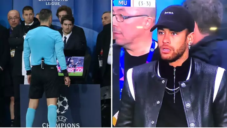 Neymar Was Restrained By PSG Staff After Trying To Get Into Referees Office