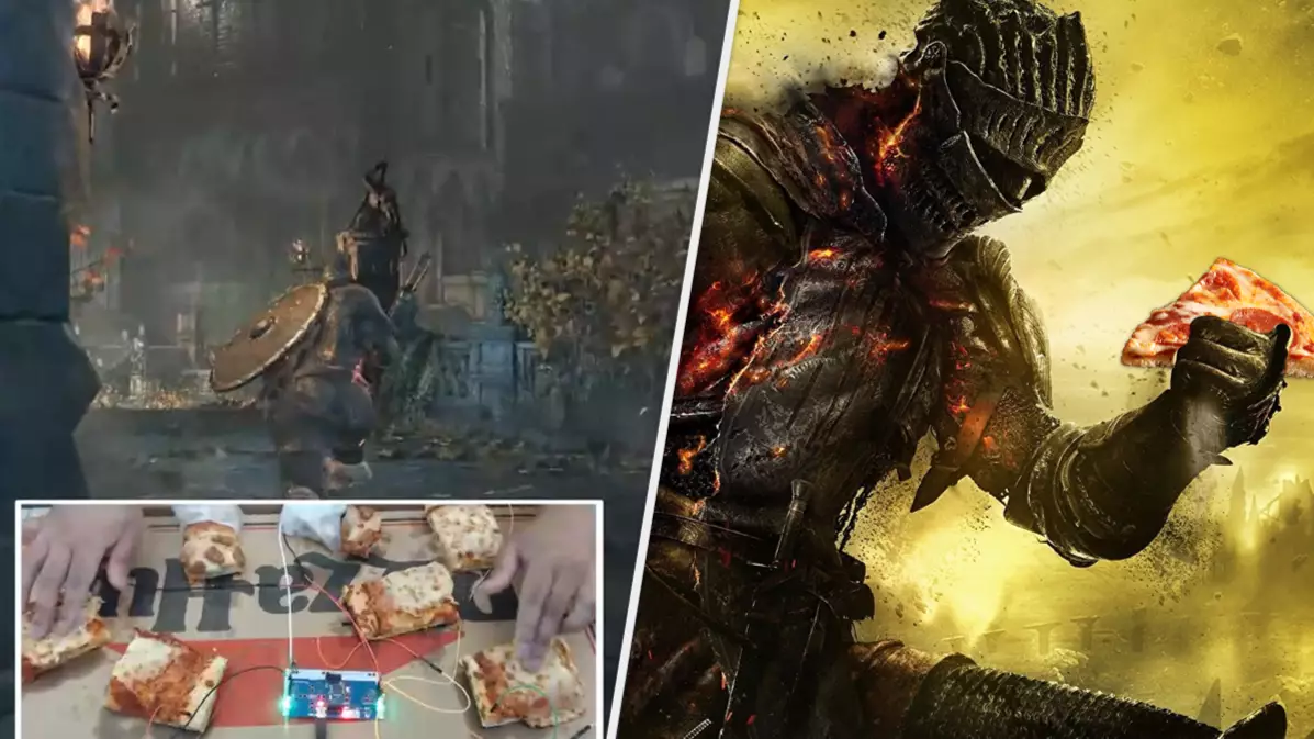 'Dark Souls' Player Beats Bosses Using Controller Made Of Pizza