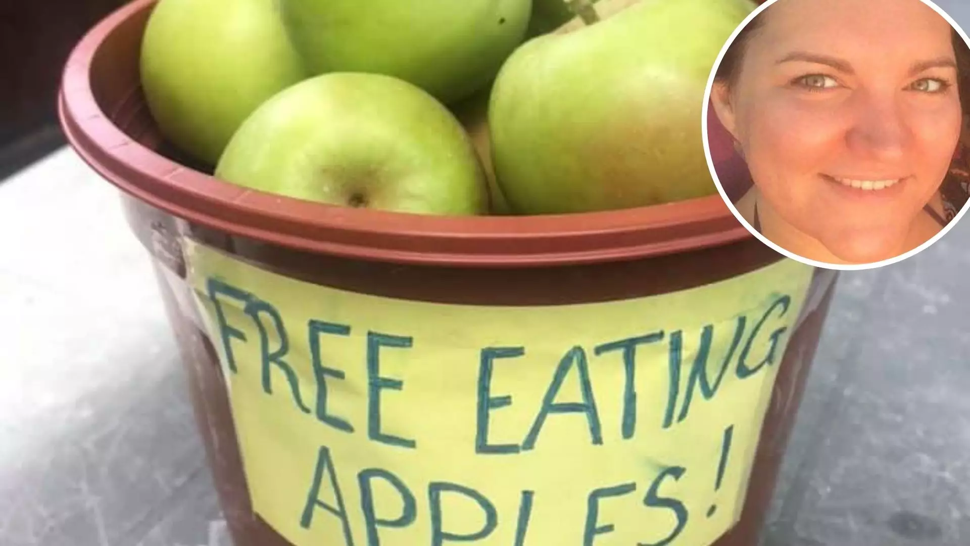 Nurse Fined £150 For Leaving Free Apples Outside Her House For Neighbours