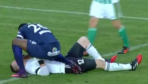 WATCH: Francis Kone Saves Opposing Keeper By Stopping Him From Swallowing His Tongue