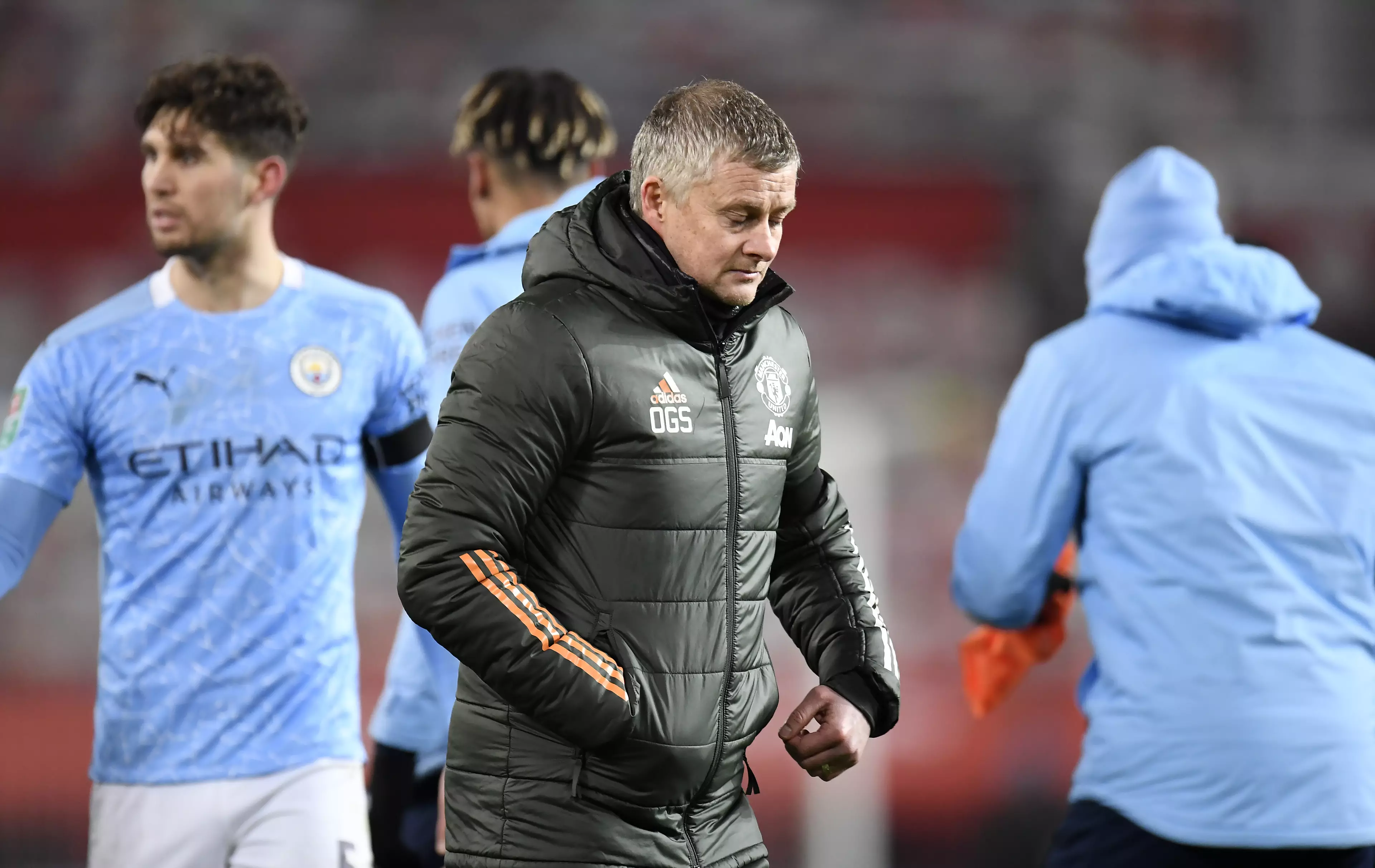 United's loss to City in the Carabao Cup semi final was his second defeat at the same stage to the same opponents in just over a year. Image: PA Images