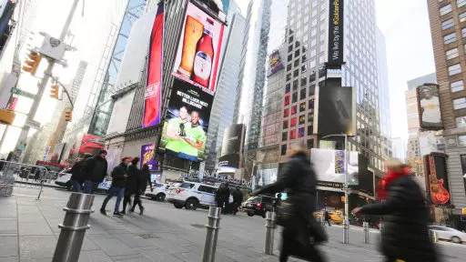 Intense Footage Shows Car Hitting Police Officer in New York's Times Square
