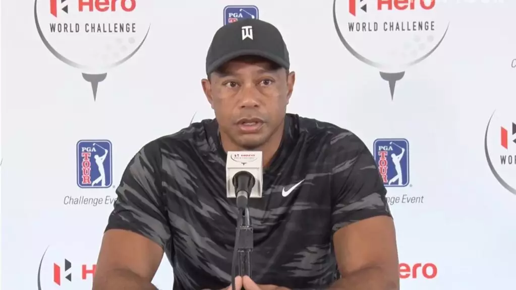 Tiger Woods Refuses To Answer Any Questions About Car Crash In First Press Conference Since Incident
