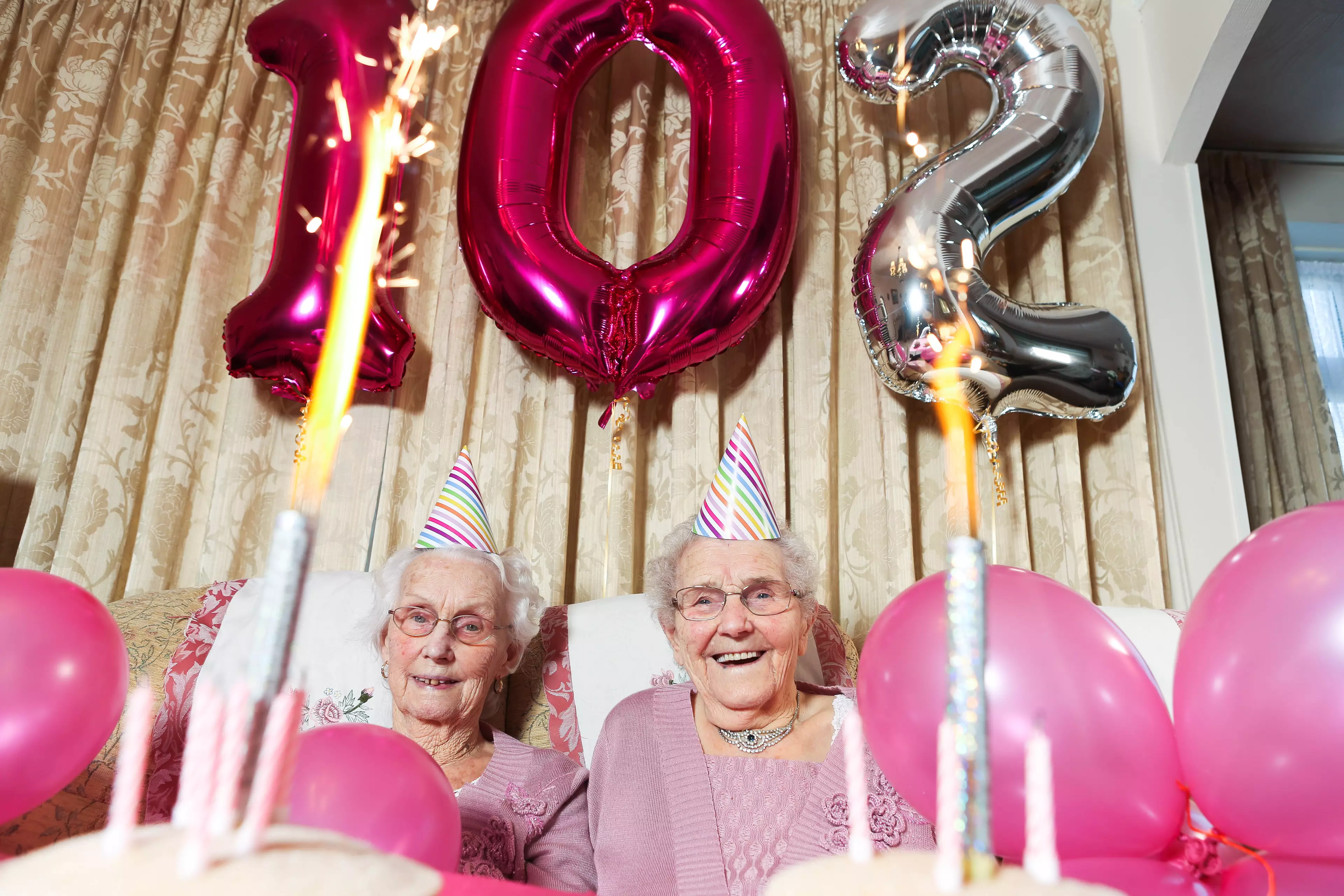 Irene and Phyllis are celebrating their 102nd birthday.