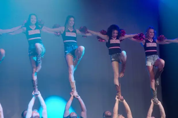 The cheer squad produce incredible routines (