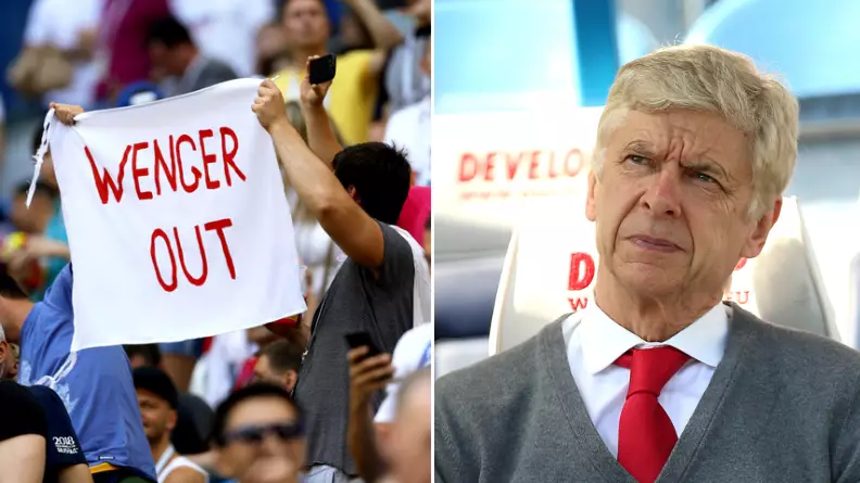 Arsene Wenger Still Can't Get Away From 'Wenger Out' Signs