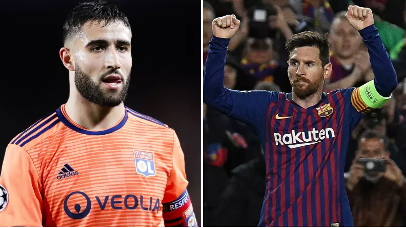 Lyon Captain Nabil Fekir Perfectly Sums Up What It's Like To Come Up Against Lionel Messi