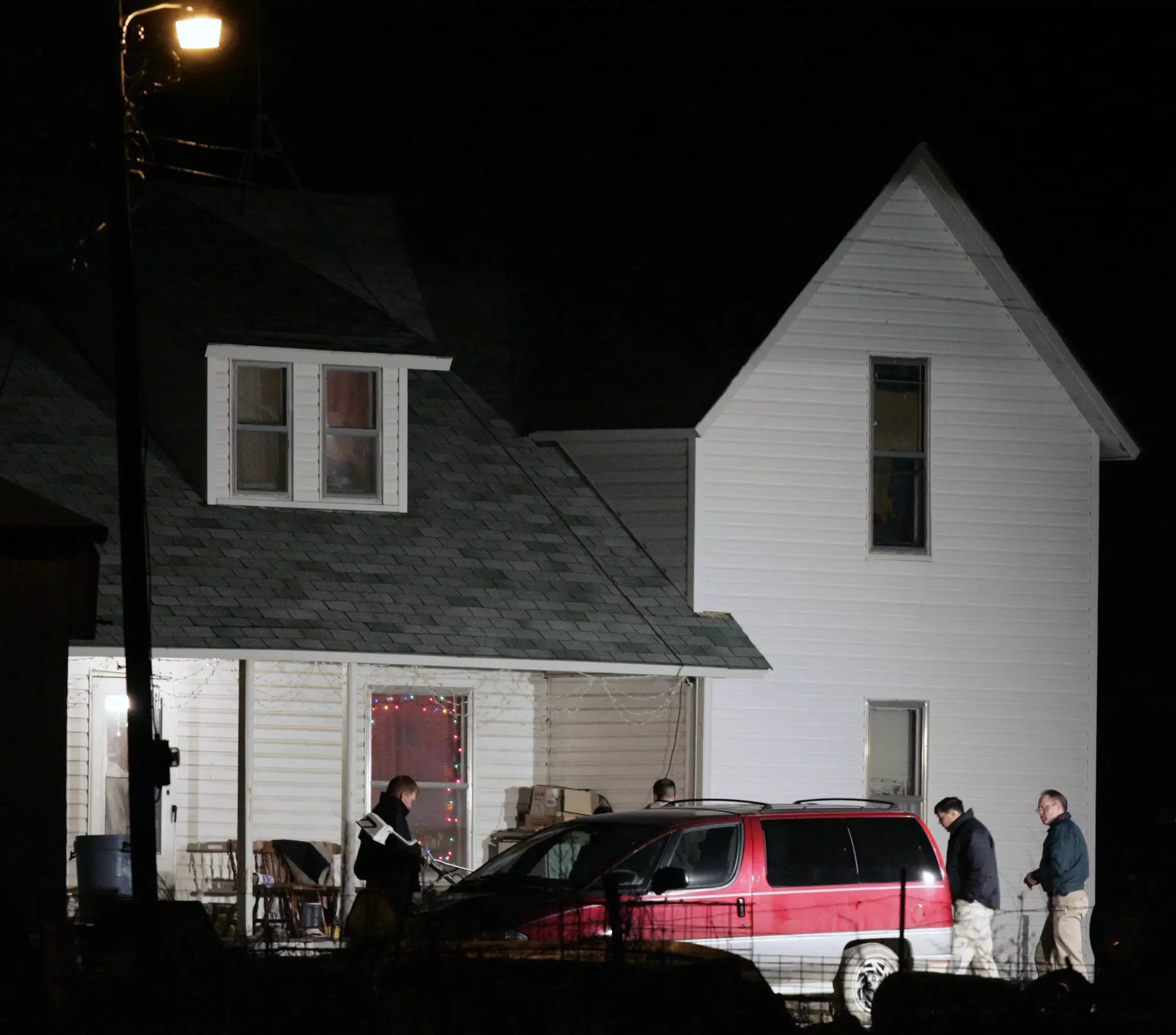 Police during the investigation.