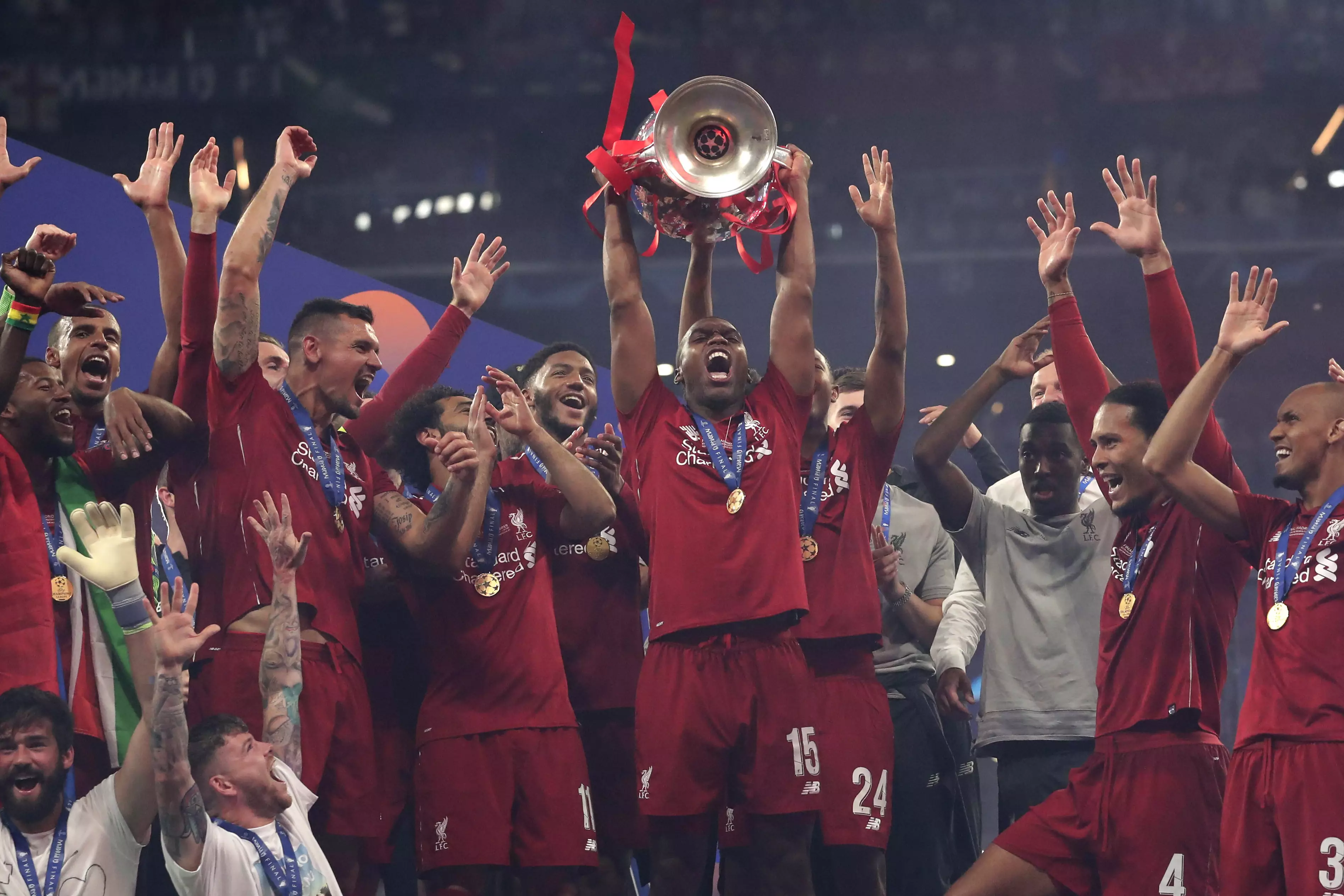 Sturridge with the Champions League trophy. Image: PA Images