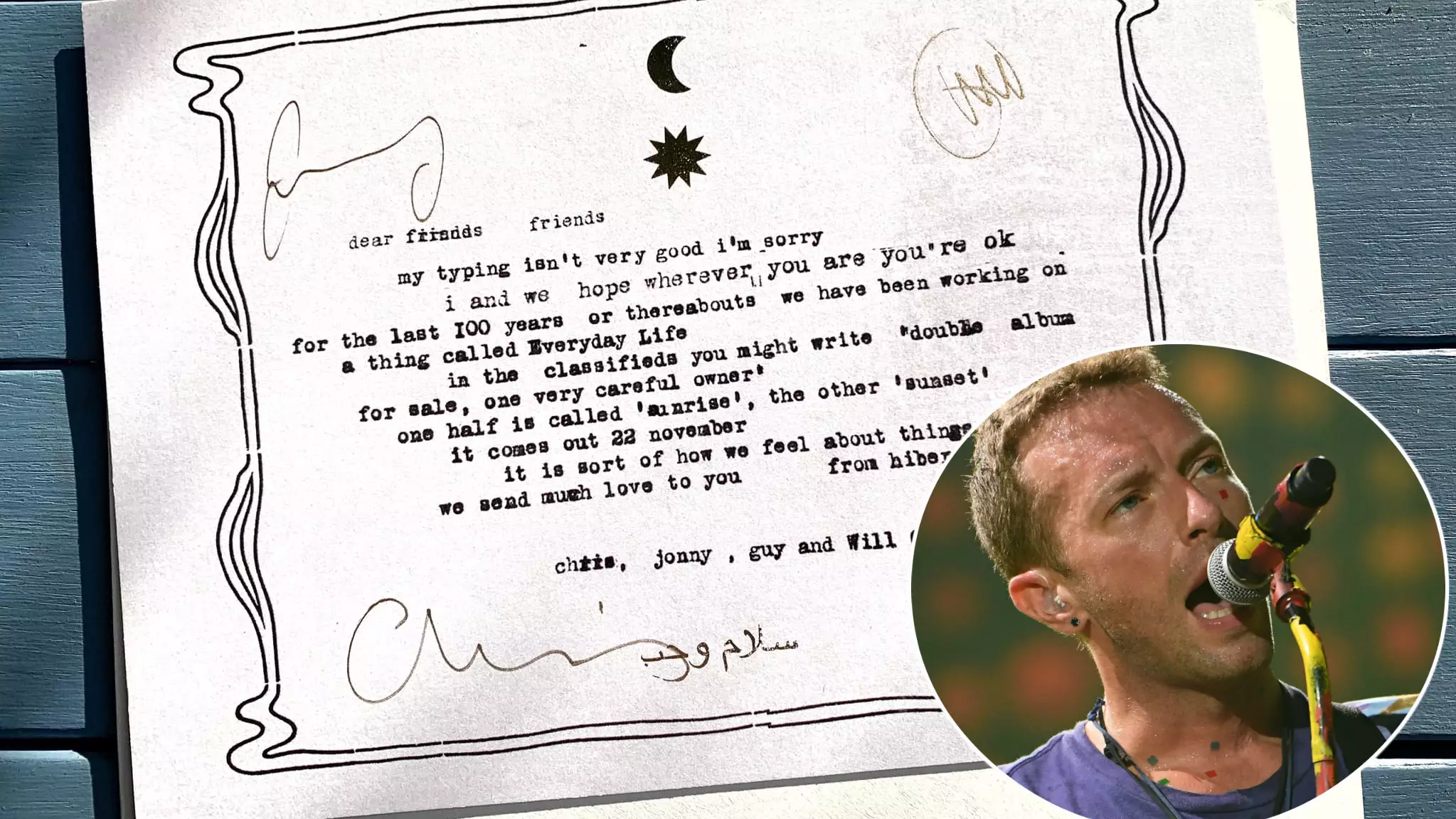 ​Coldplay Announce New Album With Mysterious Letter To Fans