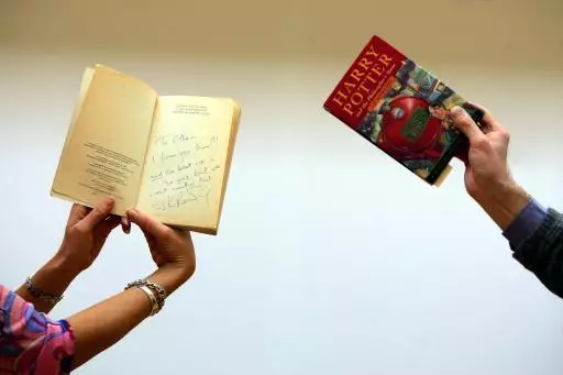 Signed first editions of J.K Rowling's Harry Potter and the Philosopher's Stone.