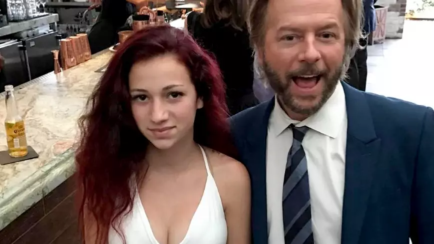 David Spade Posts Brilliant Caption For Picture With 'Cash Me Ousside' Girl