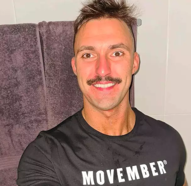 Nic supports charities like Movember (