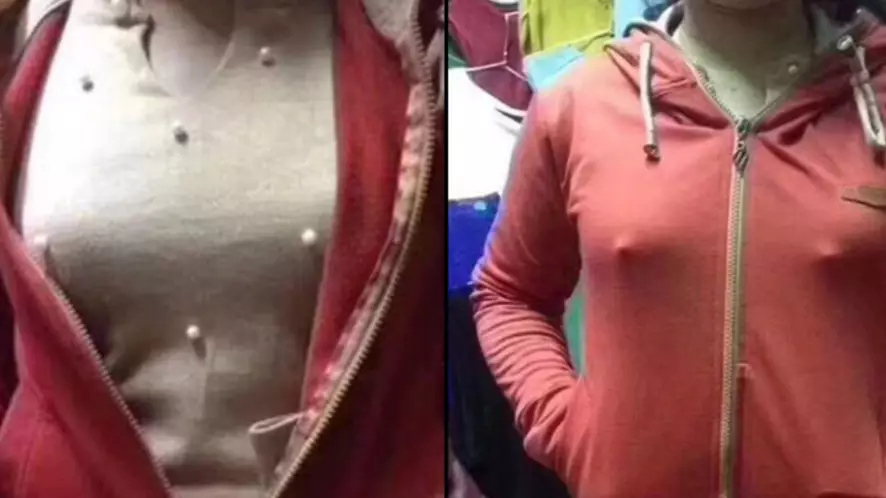 Woman's Horror After Realising Beaded Top Makes It Look Like Her Nipples Are Out