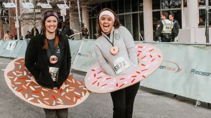 The Krispy Kreme Challenge Involves Eating 12 Donuts During A 5-Mile Run