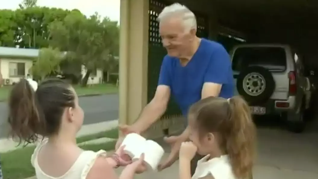 Girls Use Pocket Money From Tooth Fairy To Hand Deliver Toilet Paper To Pensioners