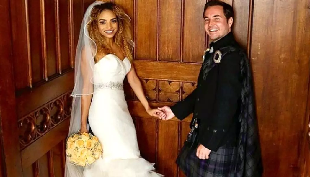 Martin Compston and Tianna Chanel Flynn getting married in 2016. (