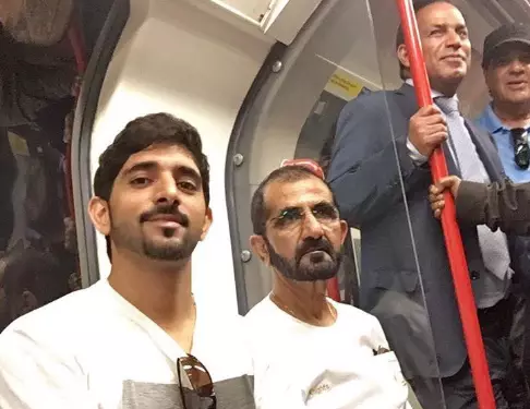 The Ruler Of Dubai And His Son Hopped On The Tube Like It Was No Big Deal