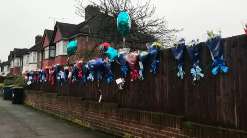 Flowers And Balloons Left For Dead Burglar Have Been Torn Down By Angry Neighbours