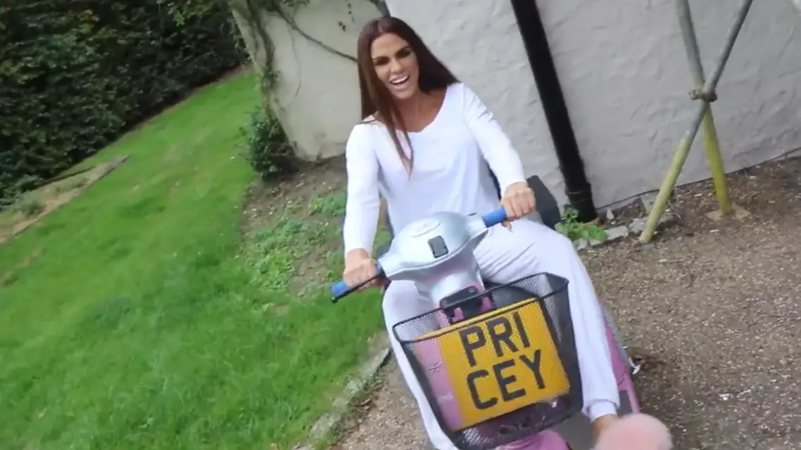 Katie Price Says She Bought Pink Mobility Scooter To Get Around While Banned From Driving