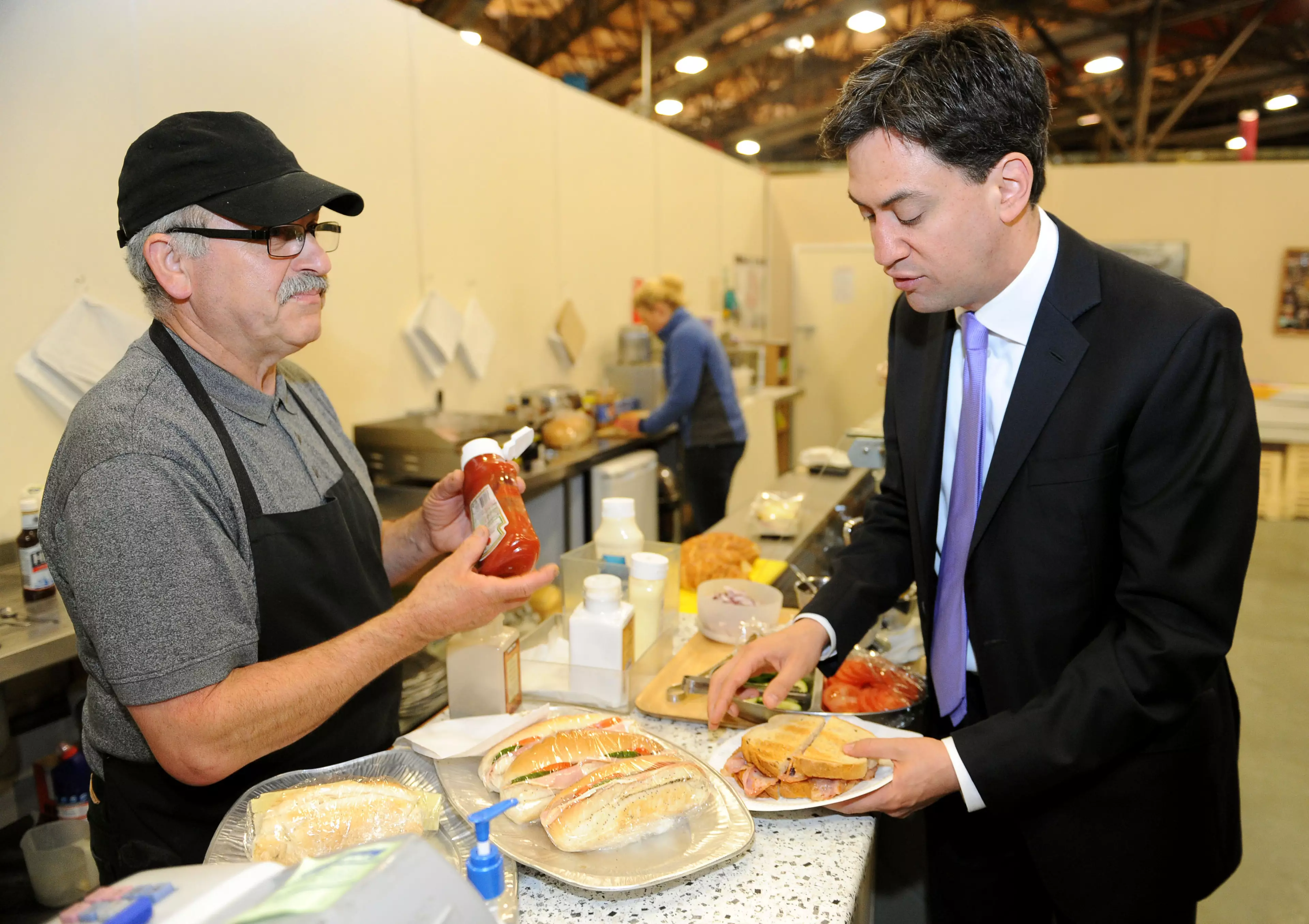 Miliband representing the red army.